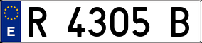 Trailer License Plate